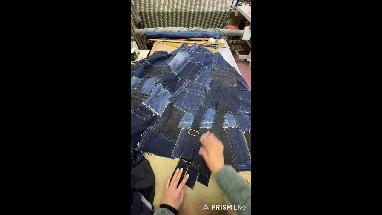 【2026.1.24】古着デニムのジャンパースカート製作｜デニムリメイク｜独り言・時々おしゃべりSewing ASMR & Light Chat (Talking to Myself)17:30頃まで