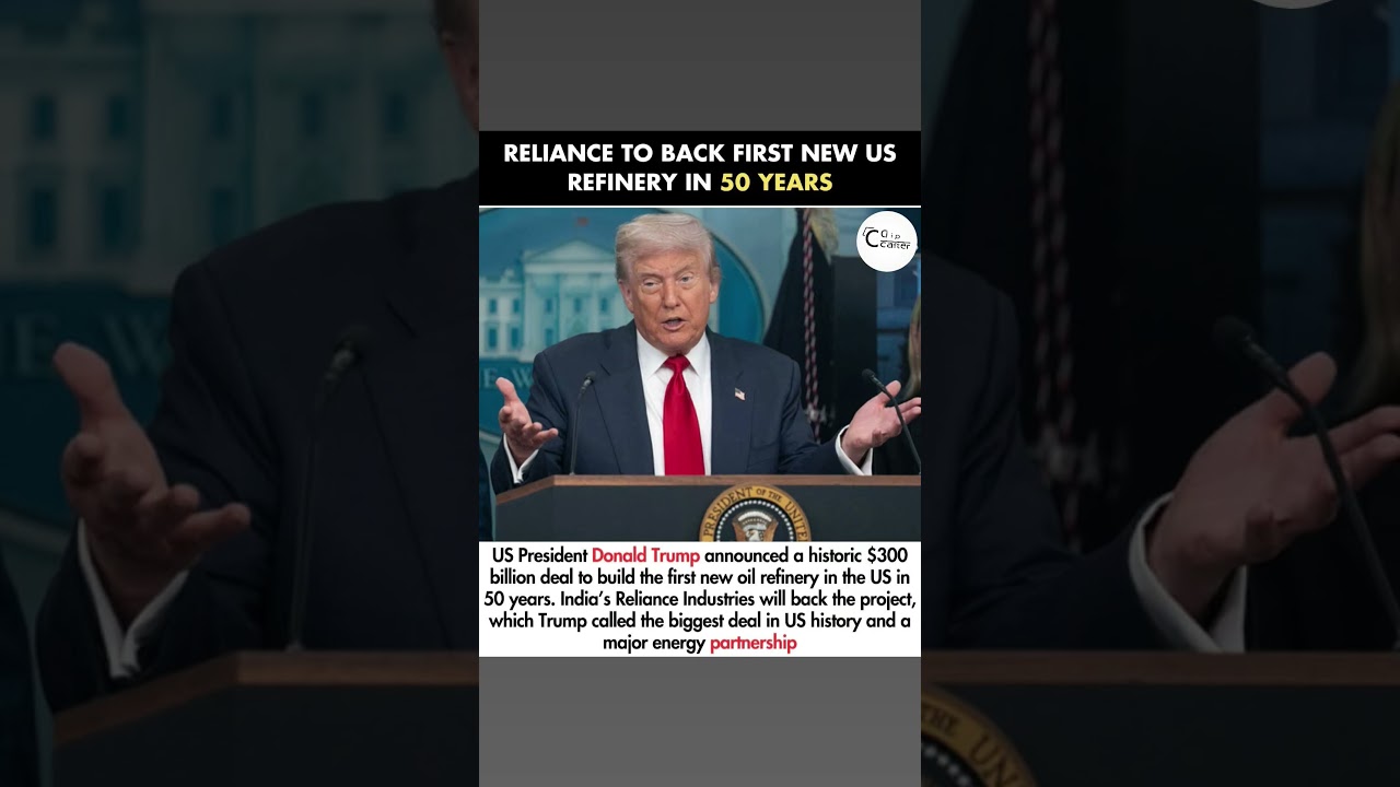 RELIANCE TO BACK FIRST NEW US REFINERY IN 50 YEARS