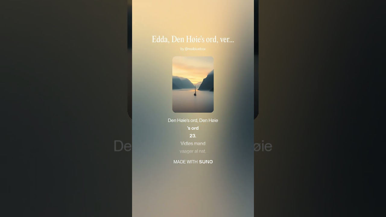 Edda, Den Høie's ord, vers 21-25