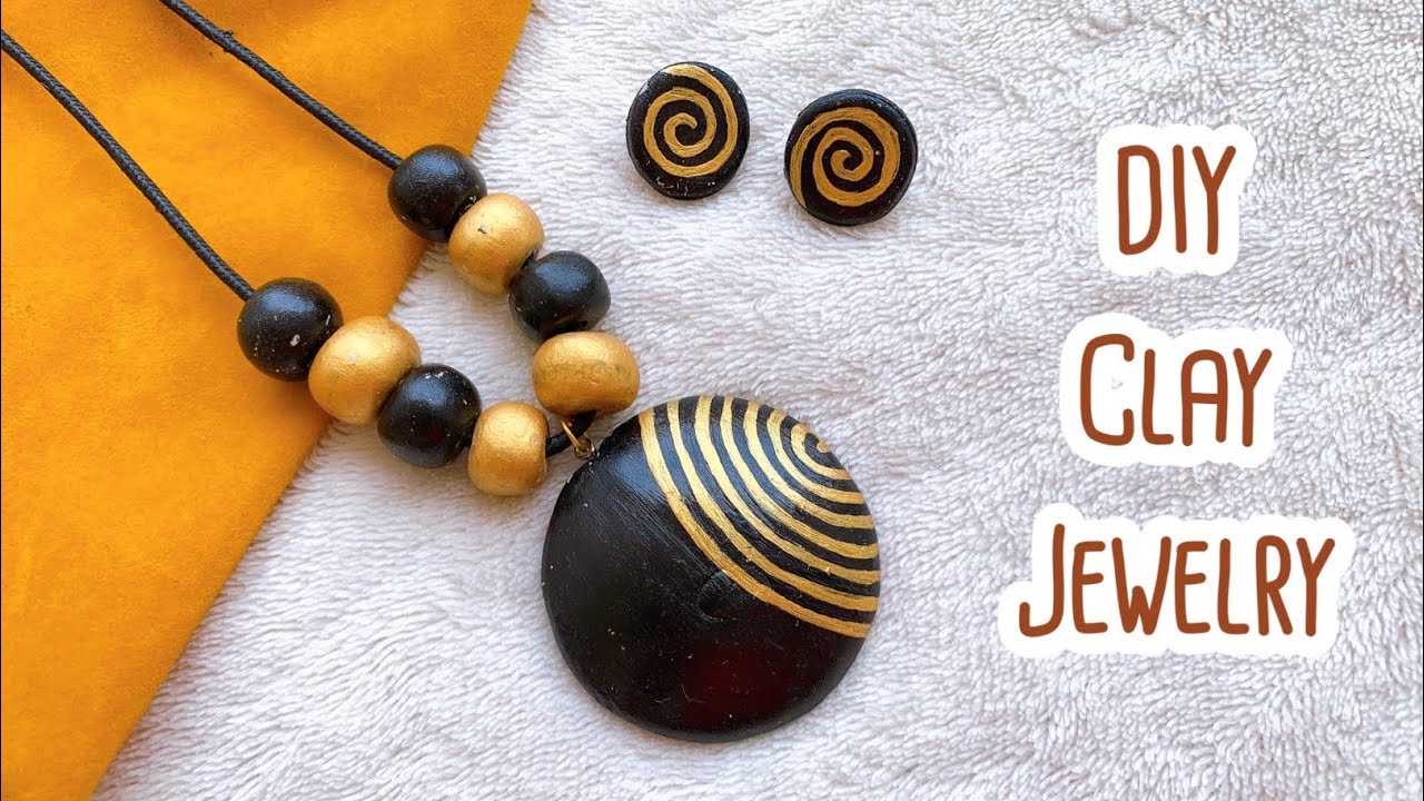 Clay Jewellery making at home | DIY jewelry with fevicryl mouldit clay | Handmade Terracotta jewelry