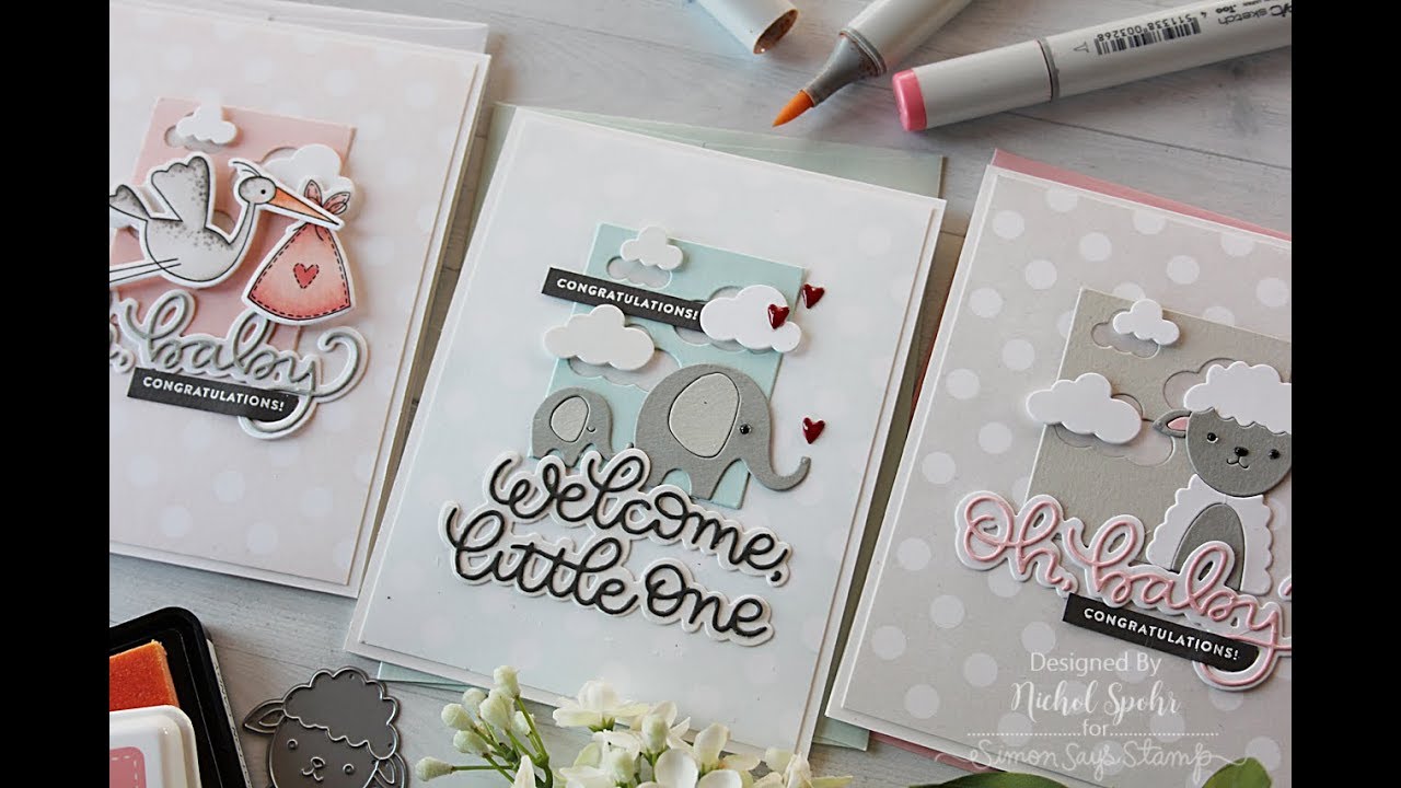 Simon Says Stamp | Trio of Baby Cards