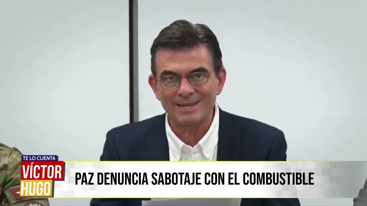 PAZ DENUNCIA SABOTAJE EN LA GASOLINA Y ANUNCIA RESGUARDO MILITAR EN PLANTAS ESTRATÉGICAS