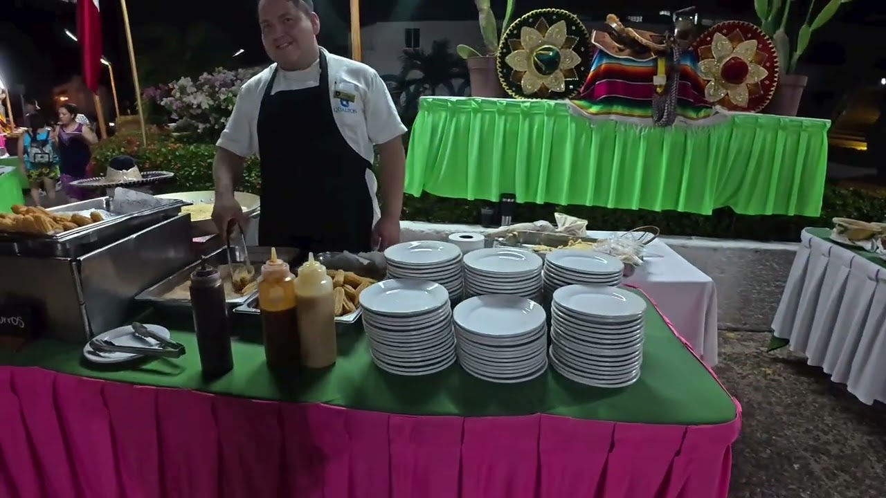 Platillos de la fiesta mexicana, hotel Qualton 