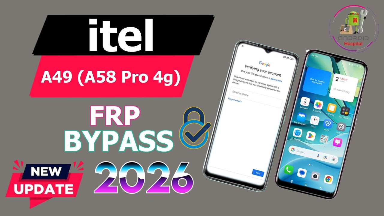 Itel A49(A58 Pro 4G)Frp Bypass |Android 11/12 | Google Account Unlock | Without Pc 2026| New Method