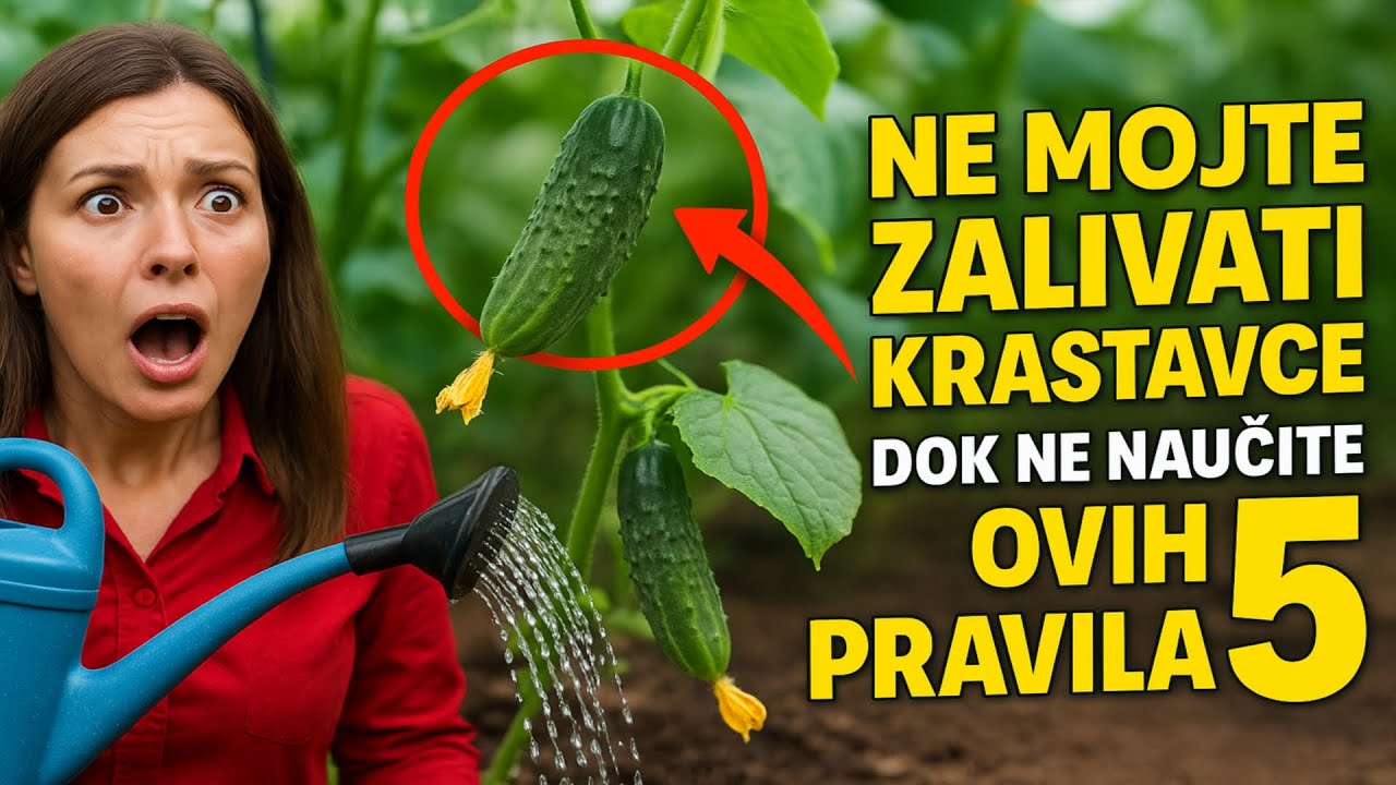 Nemojte zalivati krastavce dok ne naučite OVIH 5 pravila! Vaš rod je u opasnosti 💧