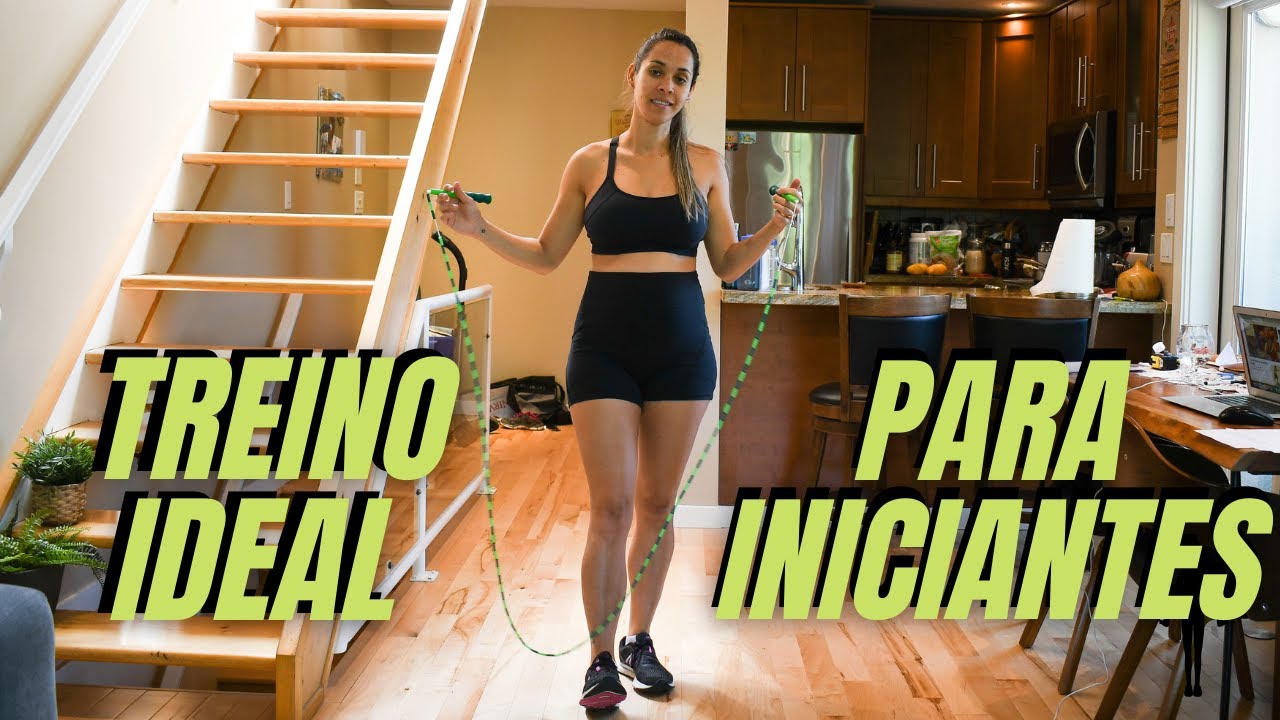 TREINO IDEAL DE 15 MINUTOS PARA INICIANTES -  Pulando corda para emagrecer em casa