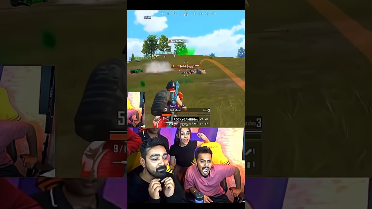 GodL Admino 1v2 Everyone Shocked 😲👀☠️ #esports #godlike #admino #bgmi #bgis #pubgm #reaction