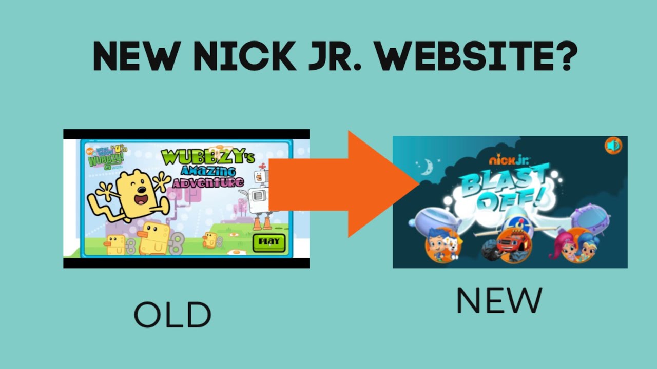 The New Nick Jr website (Rip my childhood)