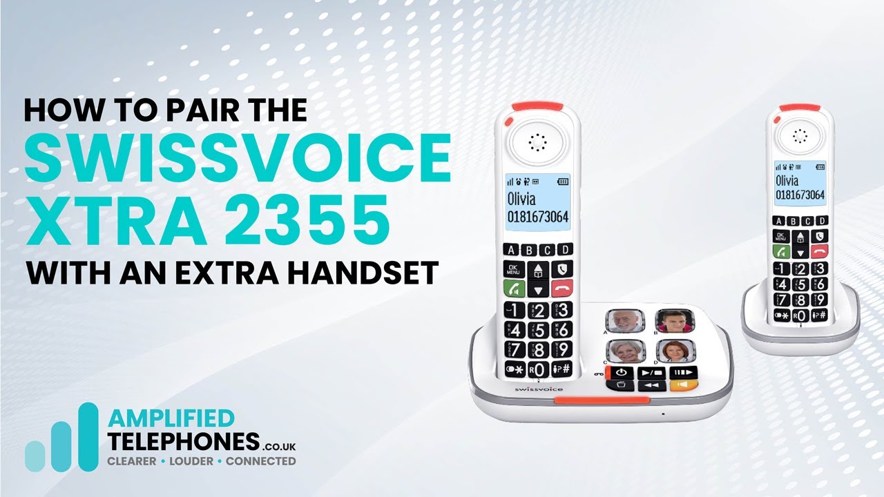 How to Pair Additional Handsets with the Swissvoice Xtra 2355 Cordless Amplified Telephone