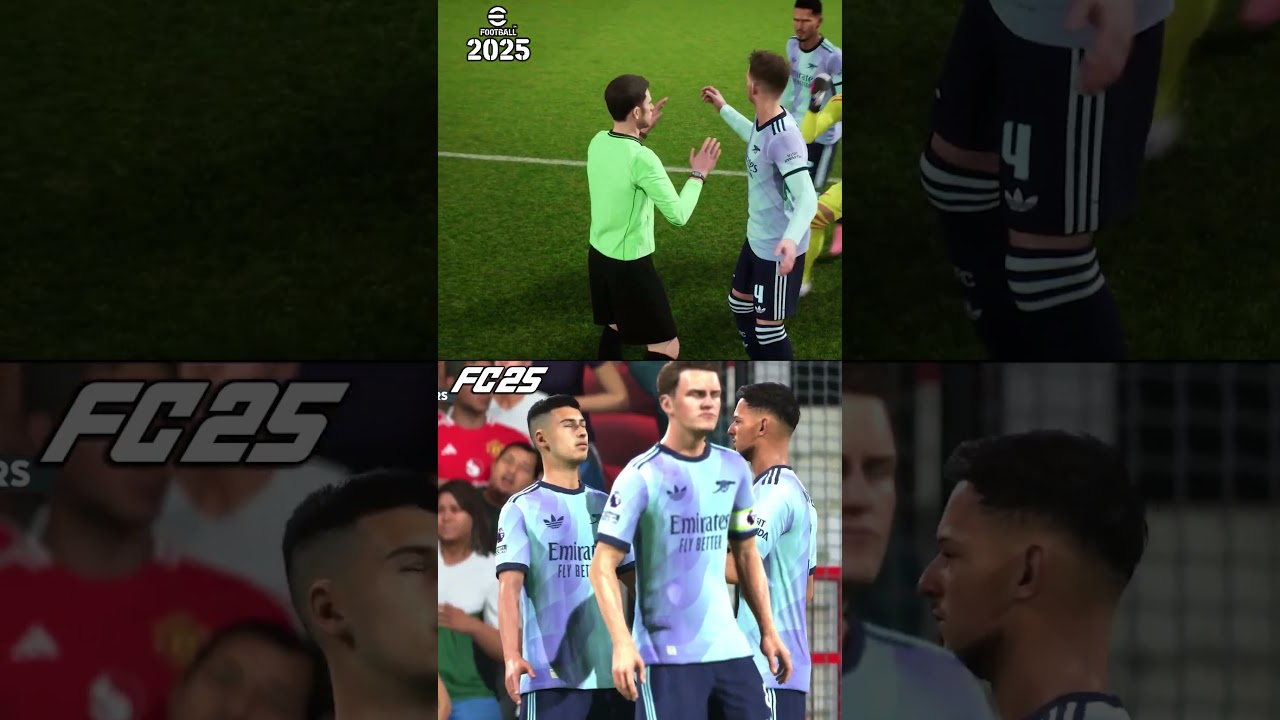 FC 25 vs eFootball 2025 Cut Scene Comparison #fc25 #efootball2025