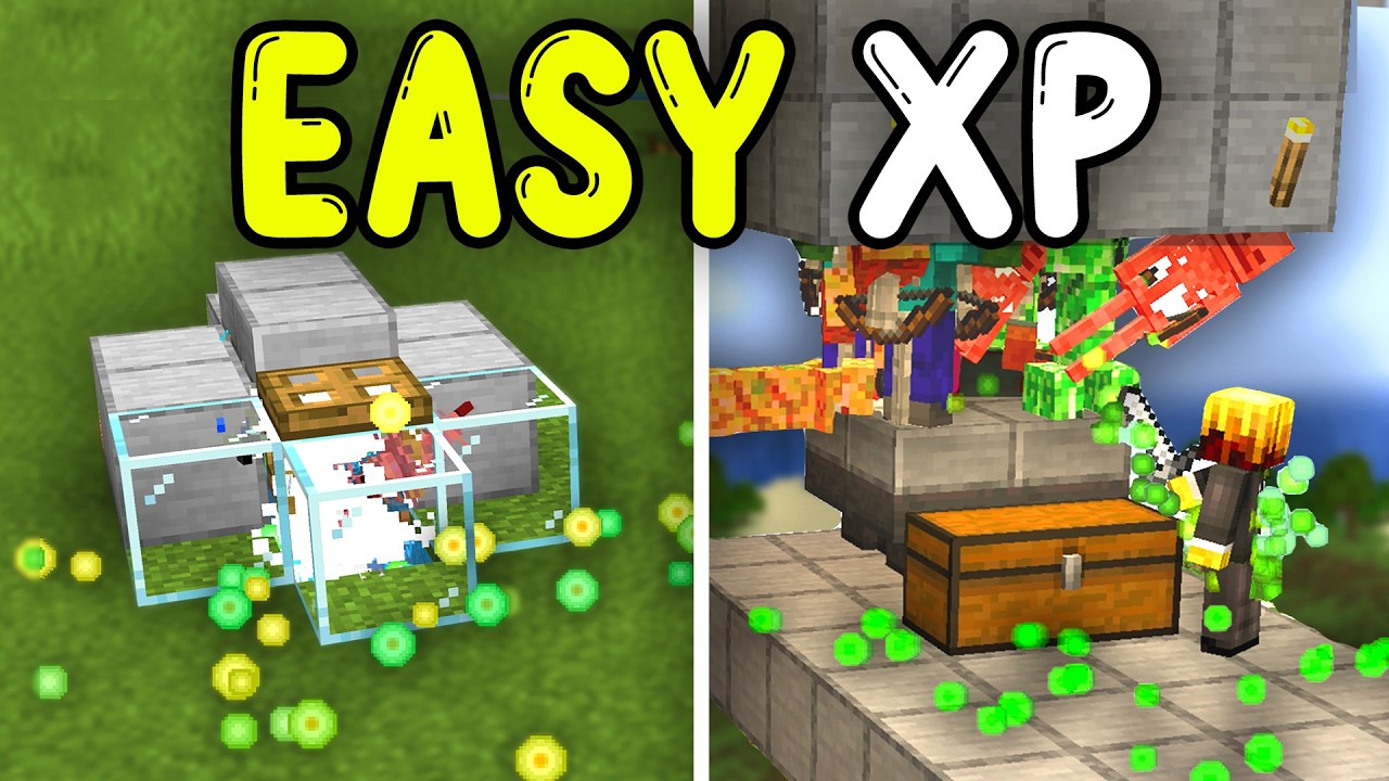 TOP 5 EASIEST XP Farms YOU NEED! Minecraft Bedrock 1.21/26.1+!