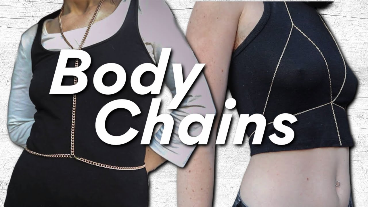 I tried making a BODY CHAIN for the FIRST TIME // TikTok inspired body chain // DIY body chain