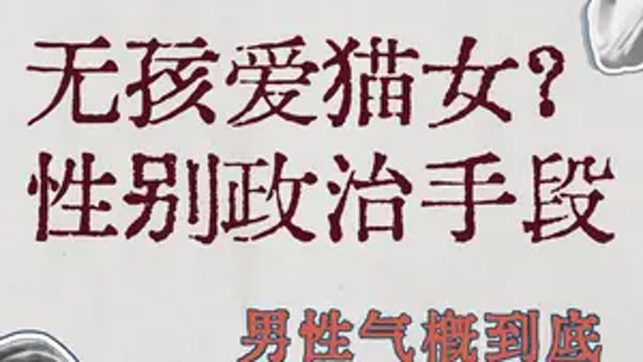 性别议题｜狡猾的无害爱猫标签，男性政治身份的重建 性别政治 无孩爱猫女 性别平等 内容启发搜索 女性成长