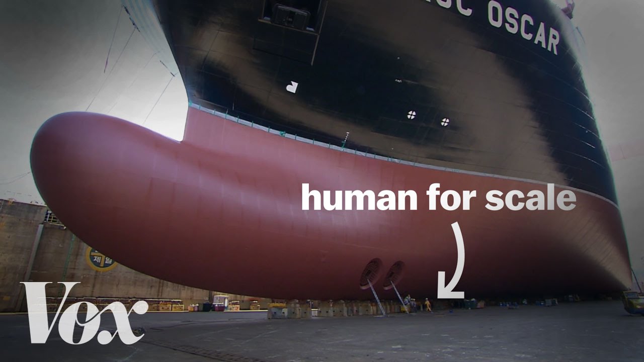 Meet the enormous boats that carry your stuff