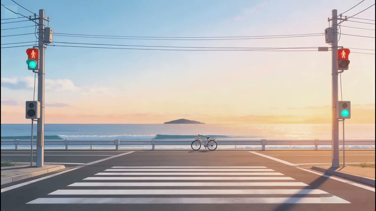 Sunset Seaside Lofi 🌅 | Chill Beats for Study, Relax & Late Night Vibes