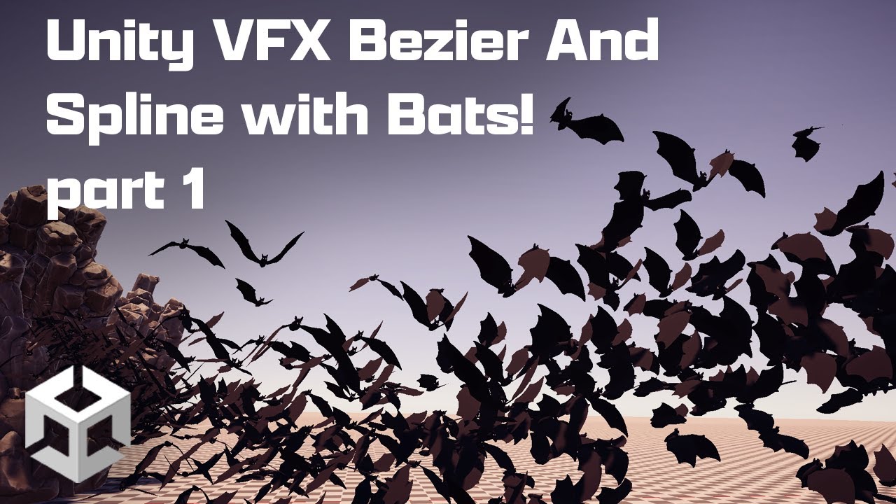 Unity VFX Bezier And Spline With Bats! part 1