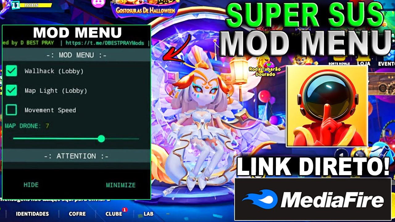 SUPER SUS MOD MENU ATUALIZADO!! SUPER SUS ANDROID SUPER SUS ATUALIZADO 2025 LINK DIRETO MEDIAFIRE