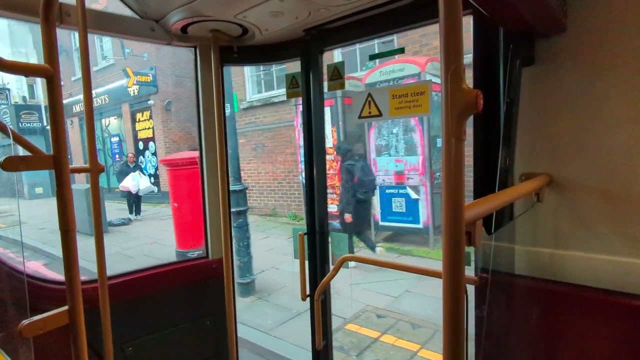 Borismaster stand clear of the opening door and end of route announcement