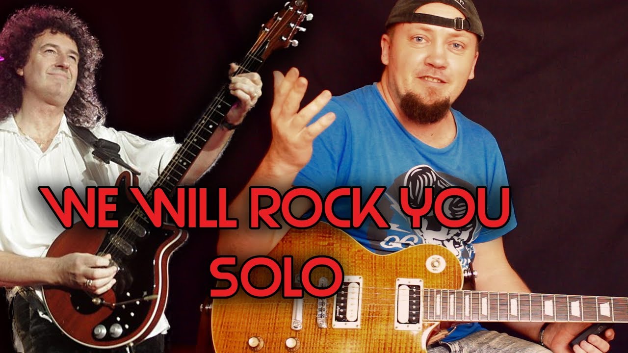 Воссоздаём Соло We Will Rock You - Queen! Разбор и табы!