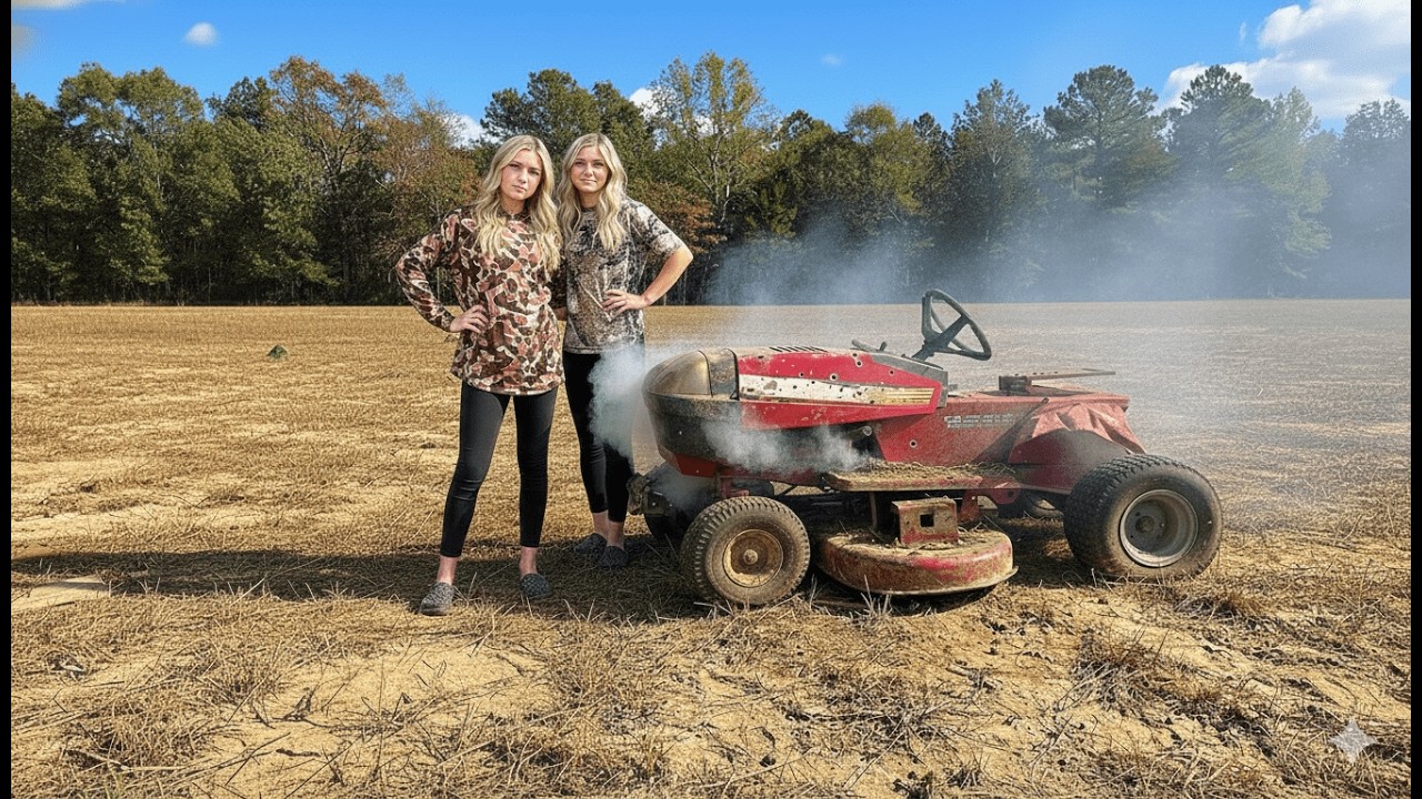 We found an old riding lawn mower and blew it up!