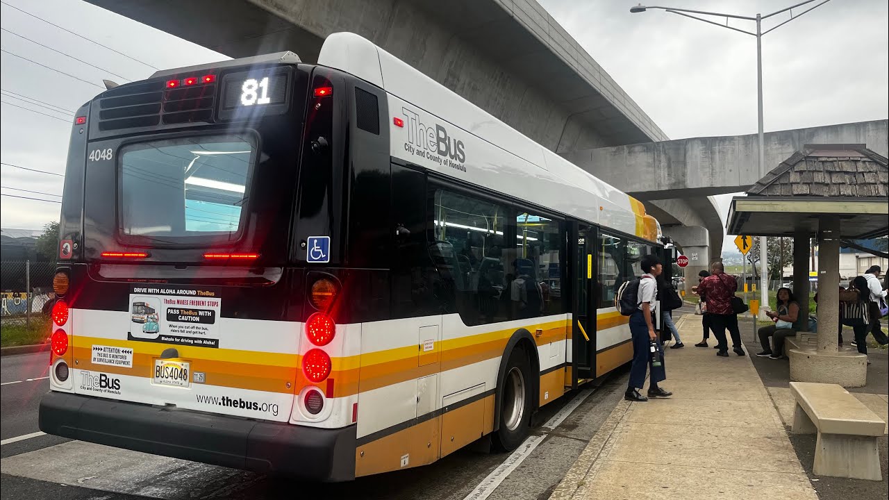 TheBus Honolulu Bus 4048 Route 81 Express! DOWNTOWN