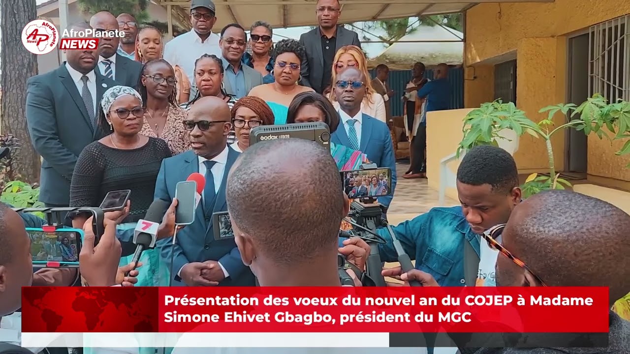 Présentation des voeux du nouvel an du COJEP à Madame Simone Ehivet Gbagbo, président du MGC