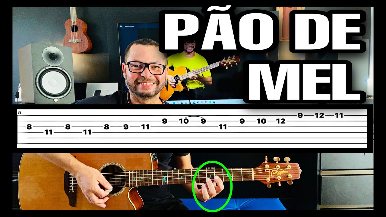 Solo de Violão que Todos Gostariam de Fazer, Com Tablatura (PÃO DE MEL) Passo-a-Passo👉Compartilhem