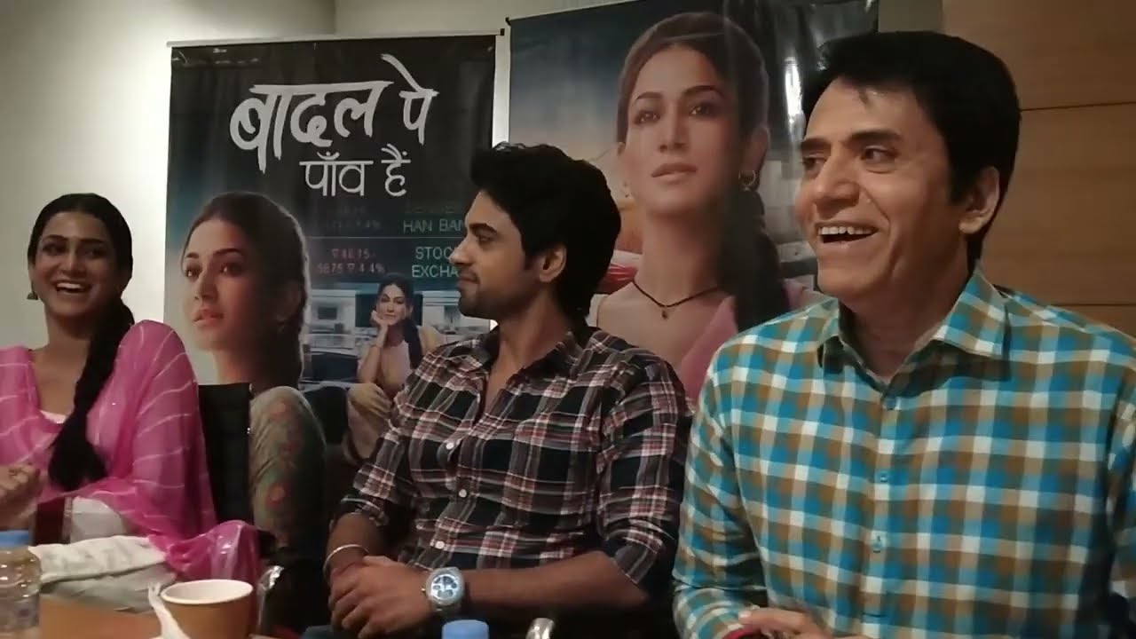 Suraj Thapar Amandeep Sidhu and Akash Ahuja/Press Conference Sony SAB TV Show Baadal Pe Paon Hai/TV