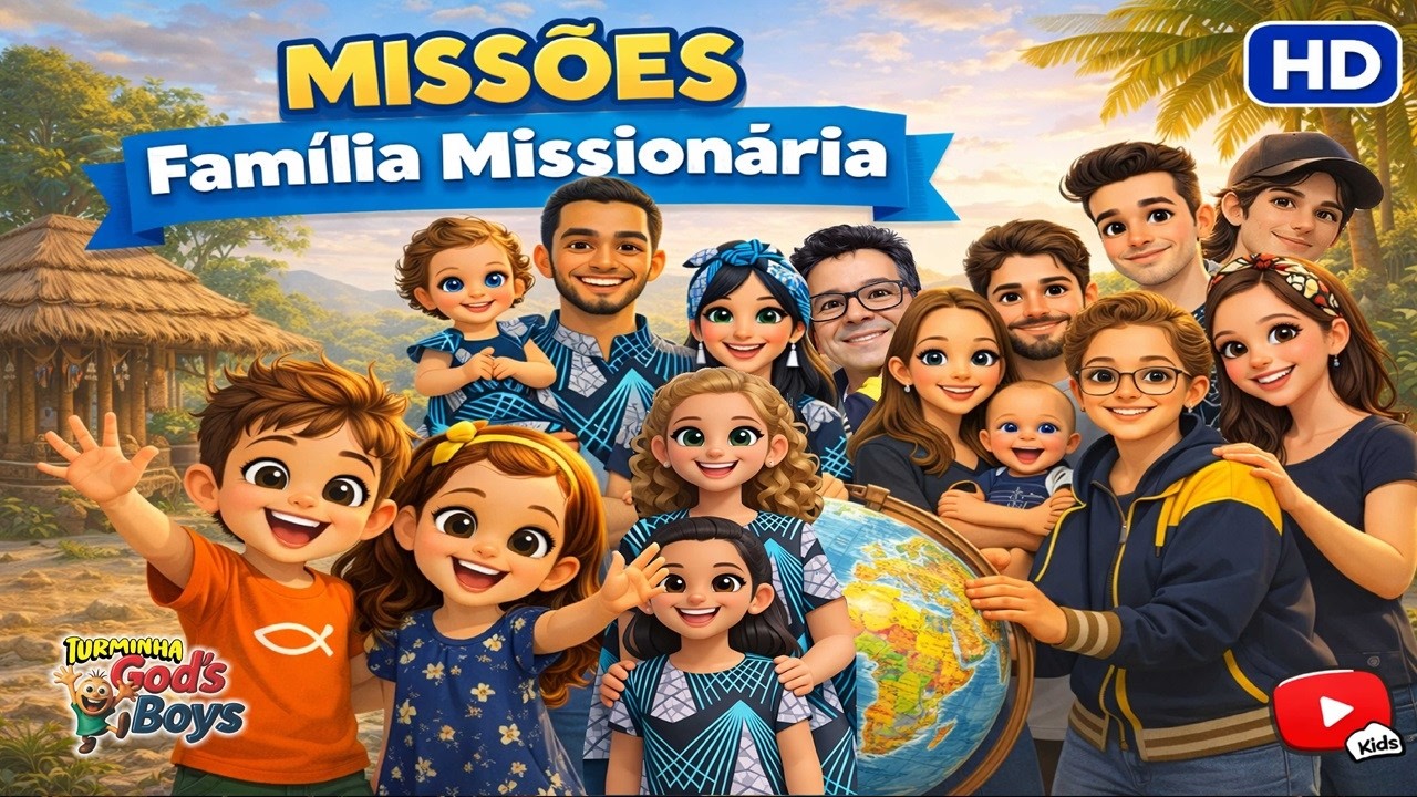 Missões para Crianças: O que é ser um Missionarinho? (Família Missionária - Turminha God’s Boys)