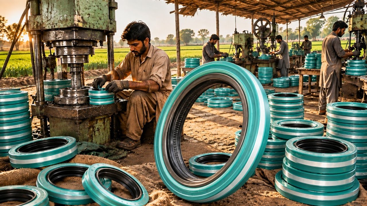 Amazing Process of Making Heavy-Duty Trailer Truck Wheel Hub Oil Seals
