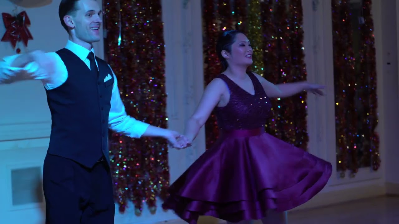 Amy Yau & Roman Sukhomlyn Pro-Am show at Inspiration 2 Dance Christmas Party 2025