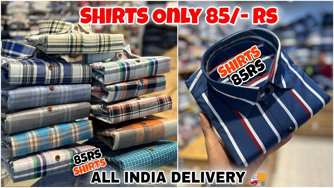Shirts 85/- Rs | T-shirt 60/- Rs | Shirts Wholesale Market In Delhi | Nipra Garments