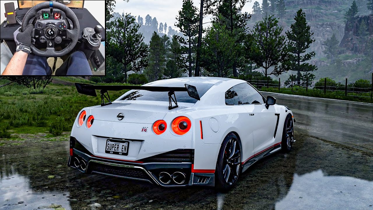 1000HP Nissan GTR R35 - Forza Horizon 5 | Logitech G923 Steering Wheel