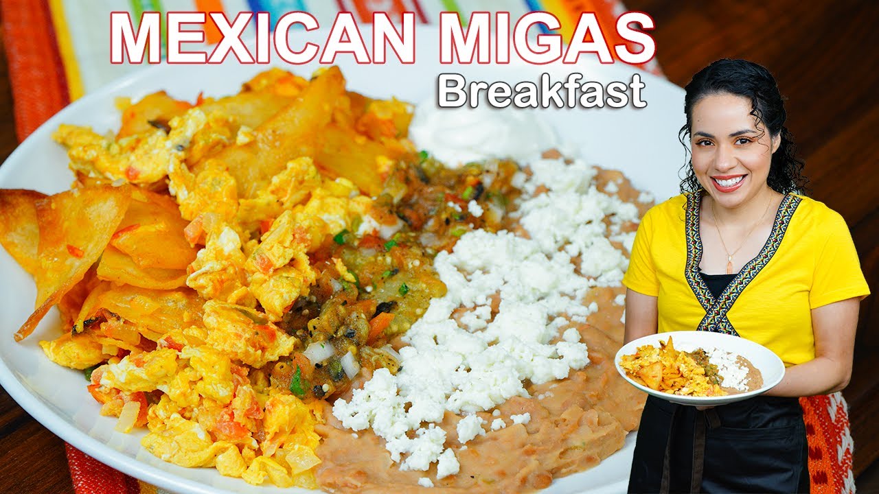 DELICIOUS & Easy MIGAS a la Mexicana | Mexican Breakfast | Villa Cocina
