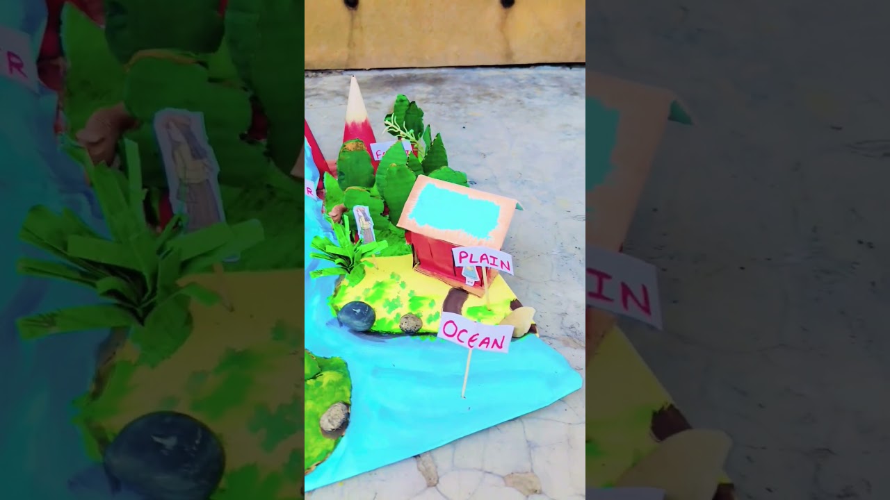 land reform working model | science project | how to make land form model @RK.Goraya