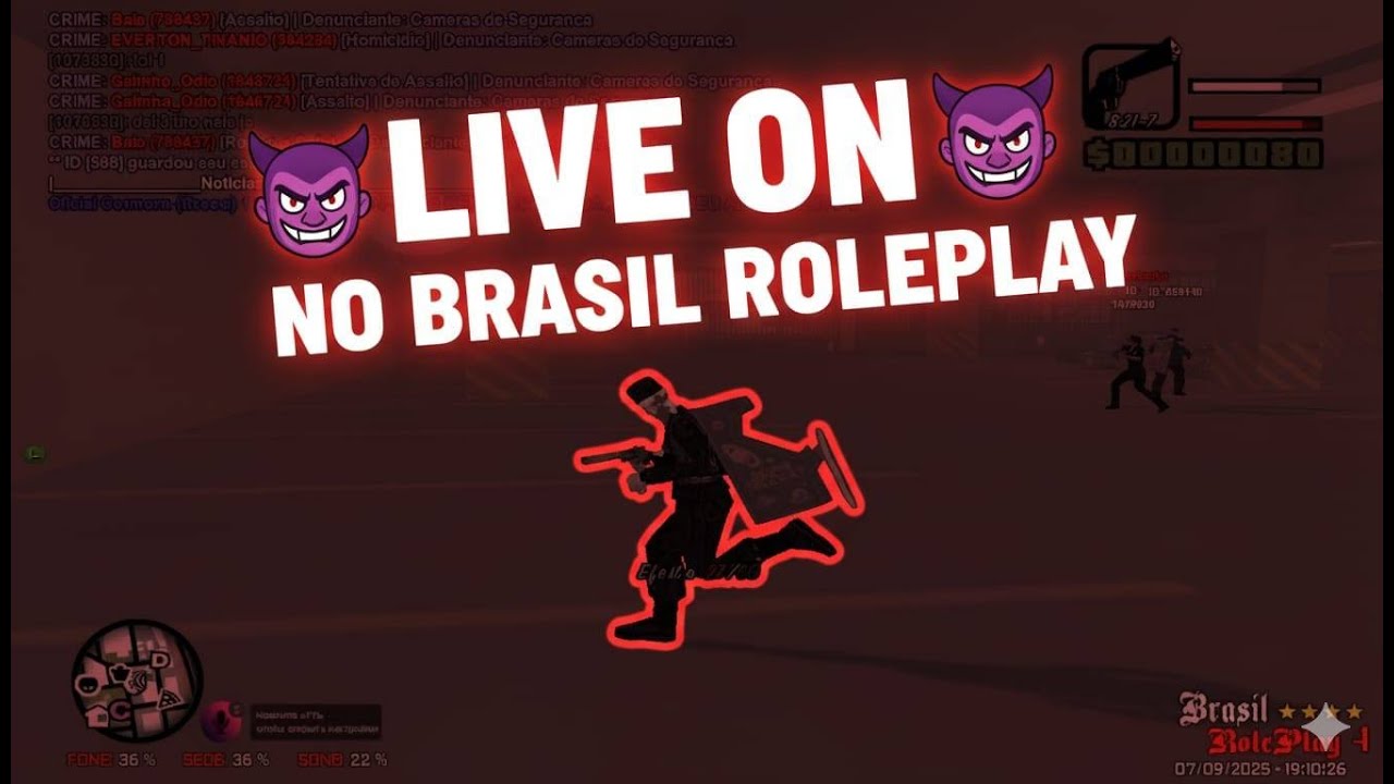 LIVE ON NO #BRP BORA ACAOO ATE CANSAR #SAMP #1K