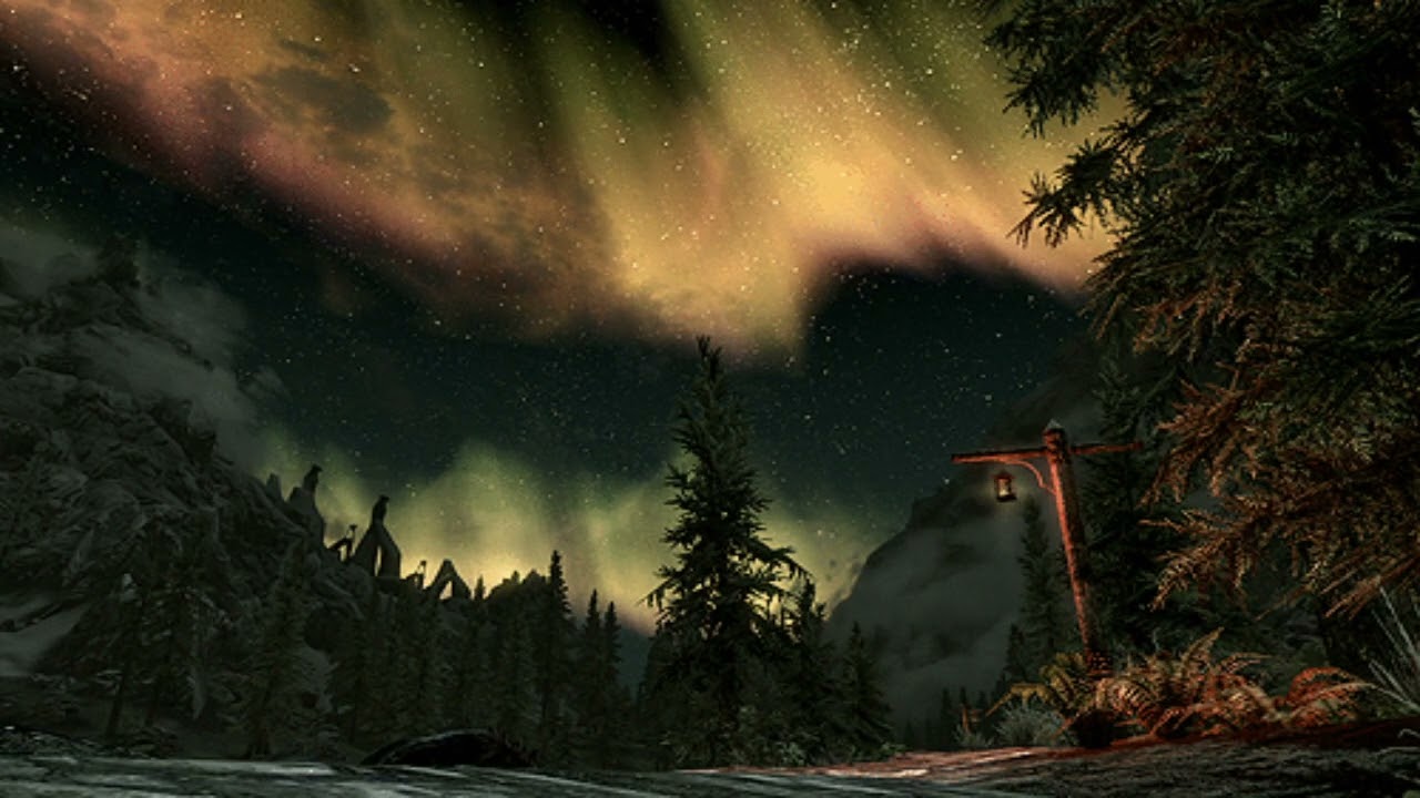 Skyrim - Music & Ambience - Night - Skyrim Forest Sounds | Falkreath