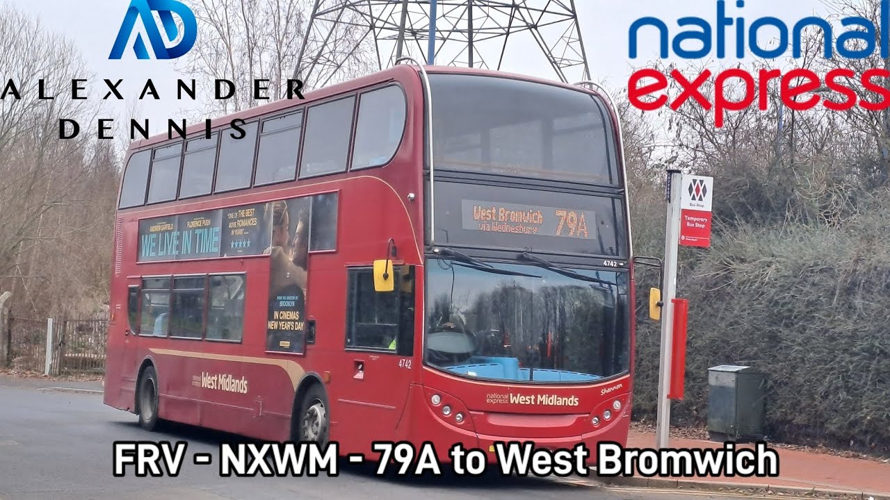 Full Route Visual | NXWM Route 79A - Wednesbury Parkway ➡️ West Bromwich