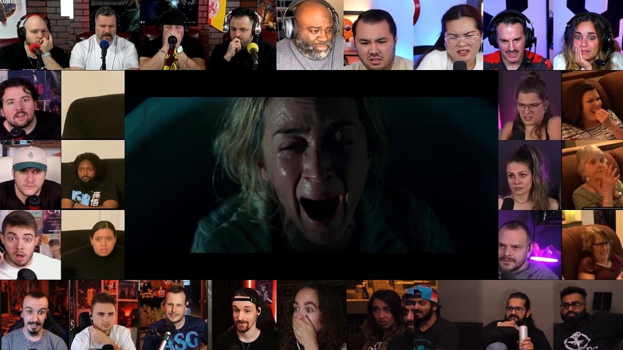 A Quiet Place (2018) reaction mashup