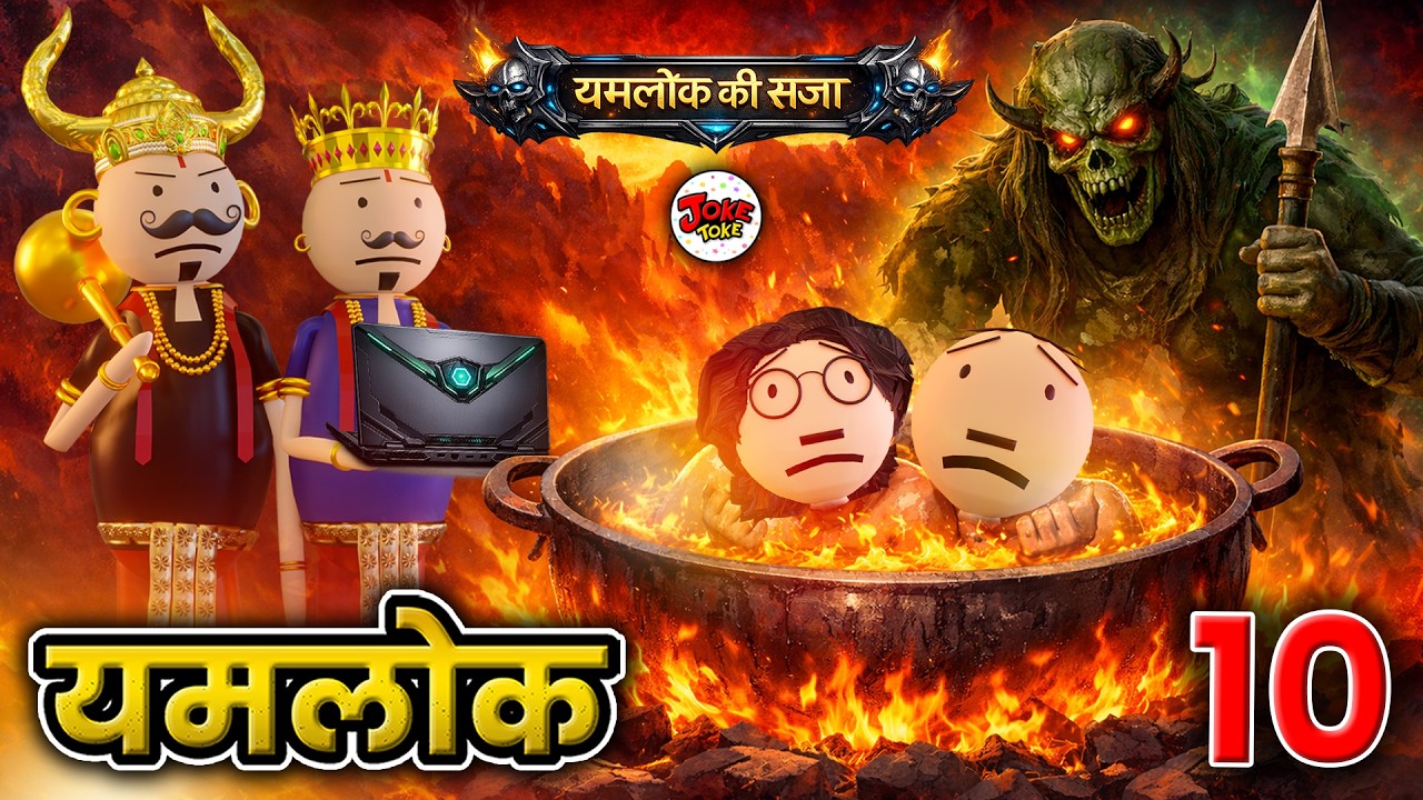 YAMLOK 10 - ( यमलोक की सजा  ) EPISODE - 10 | JOKE TOKE | नरक कॉमेडी ⁨| YAMLOK COMEDY