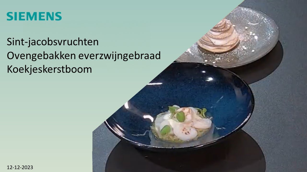 Een feestelijk eindejaarsmenu- Sint Jacobsvrucht, Ovengebakken Everzwijngebraad en Koekjeskerstboom