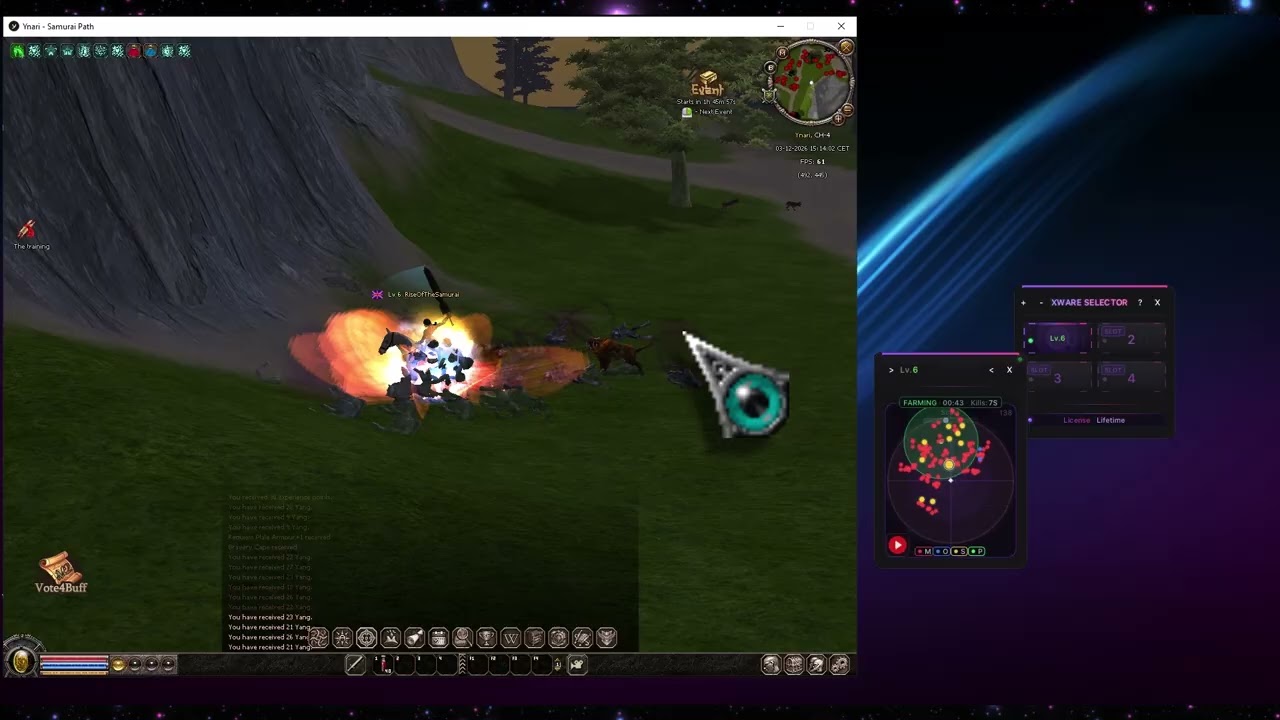 YNARI2.GG | FARMBOT - DAMAGE-HACK | XWARE-CHEAT