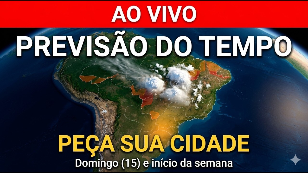 🔴 AO VIVO AGORA: Chuvas intensas no Brasil e calor no Sul | Previsão por cidade