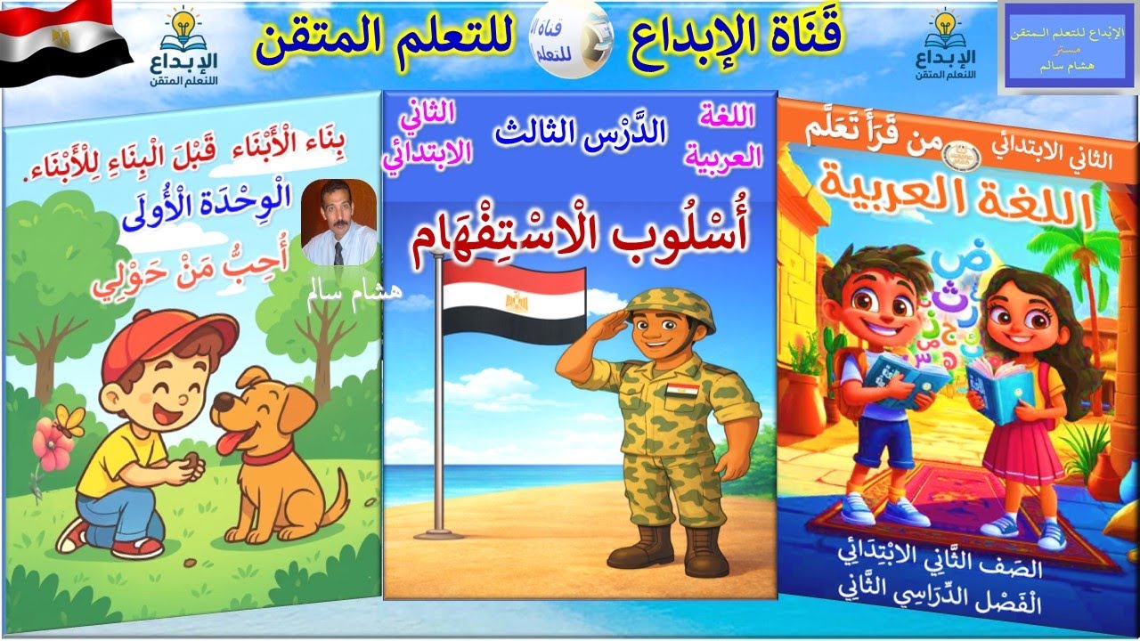 الثاني الابتدائي اللغة العربية  الترم الثاني  الوحدة  الثانية الدرس  الثالث     أُسْلُوب الاستفهام