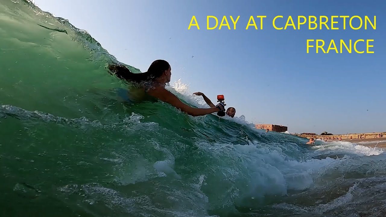 A DAY AT CAPBRETON, FRANCE!!! (PADDLEBOARD, SWIMMING IN THE SHOREBREAK)