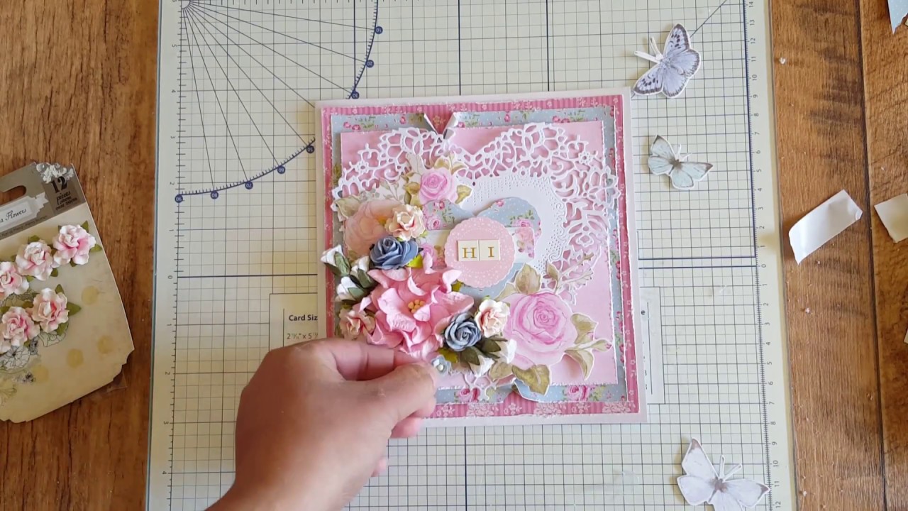 Shabby Chic Card Tutorial Using Tattered Lace Ornamental Vintage Heart Die