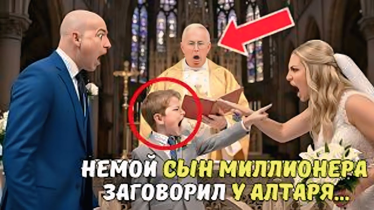 Немой сын миллионера ЗАГОВОРИЛ у алтаря... и то, что он сказал, заставило его отца ОТМЕНИТЬ свадьбу