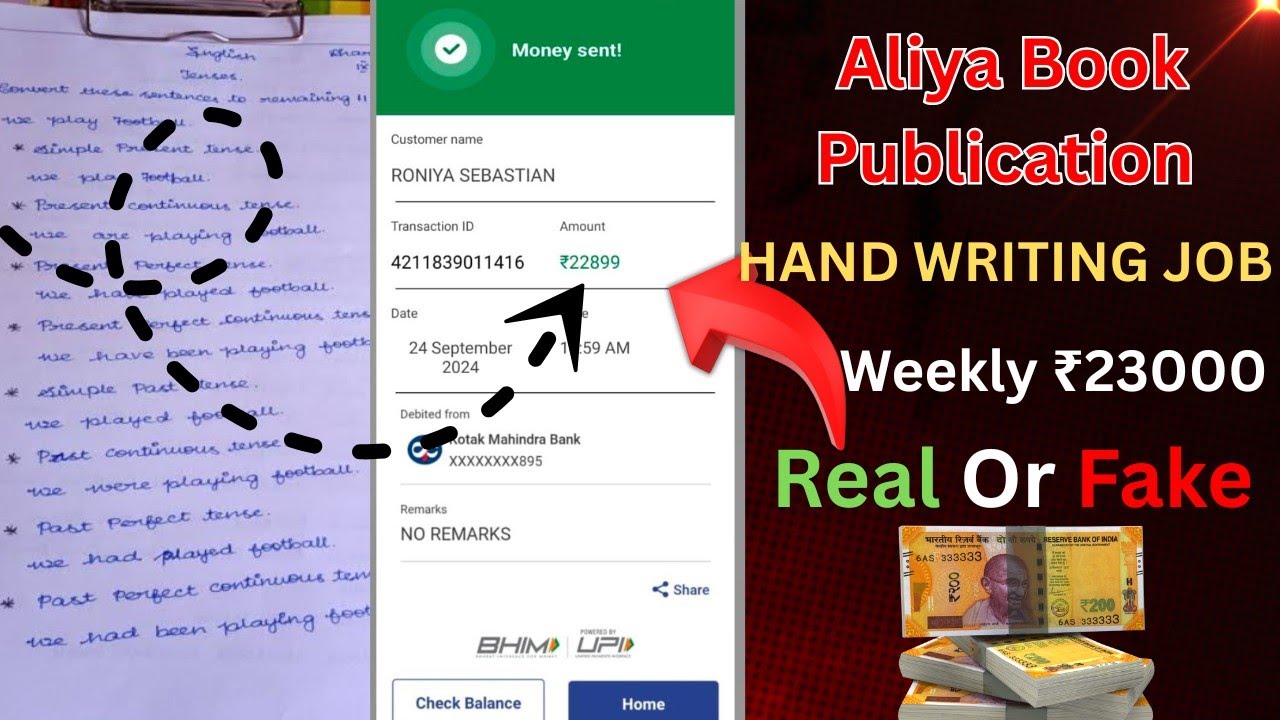 Hand Writing Jobs Real Or Fake || Full Details By Babloo In Telugu || work from home jobs