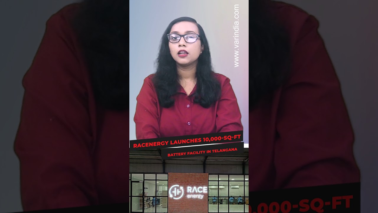 RACEnergy launches 10,000-sq-ft battery facility in Telangana #shortsvideo