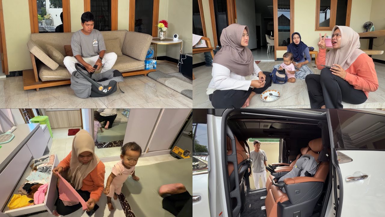 HARUS DIBIASAKAN PAKE CARSEAT YA NDUK BEN NYAMAN NEK PERJALANAN JAUH - Pagi kinoyyy 🤗🥰🥳✨